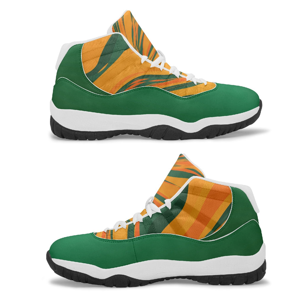 FAMU Orange and Green Swag Basketball Sneakers