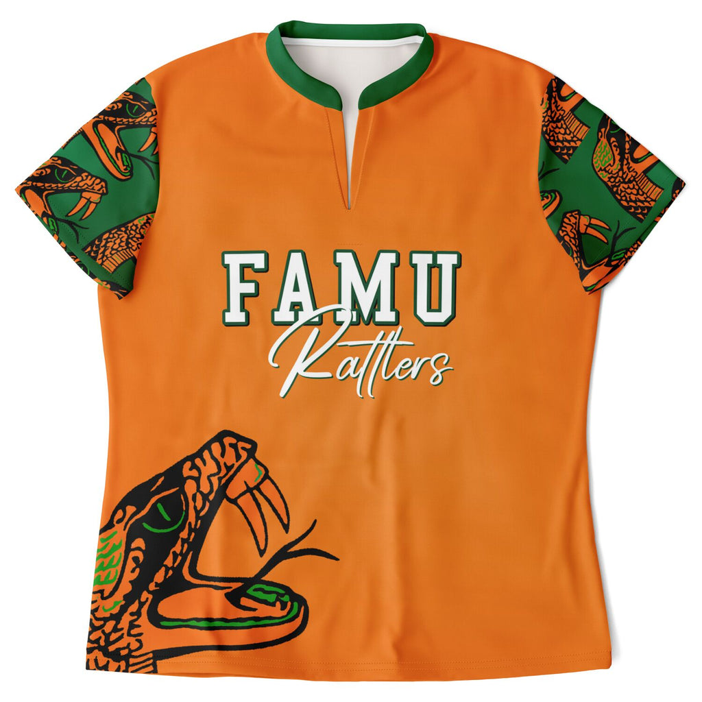 FAMU CHAMPIONS Stand Up Collar Polo Shirt - AOP