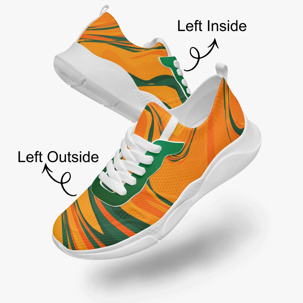 FAMU Orange and Green Women's Running Shoes