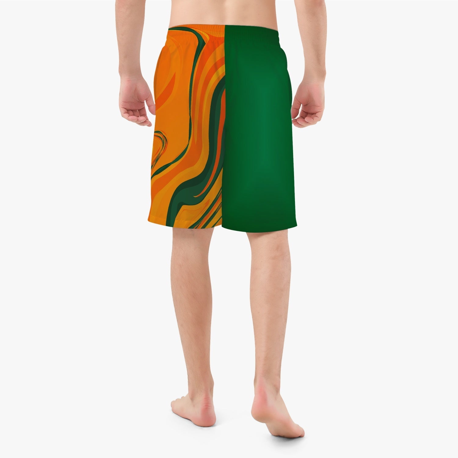 FAMU Inspired Orange Swoosh Men’s Board Shorts