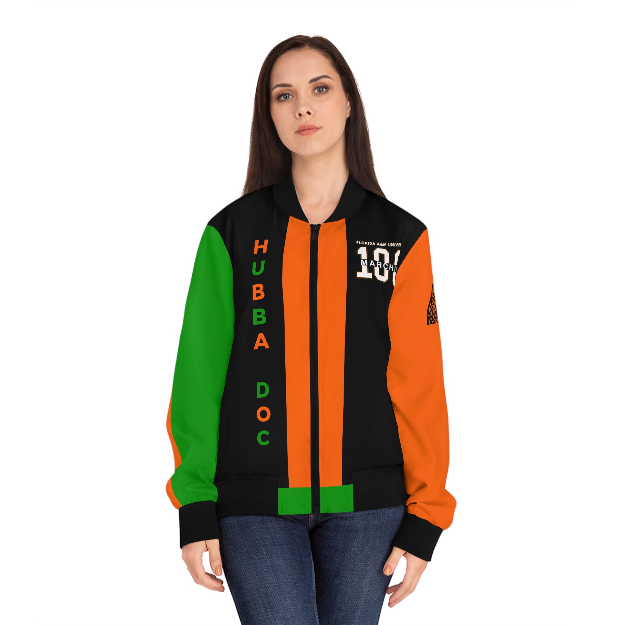 M100 Women's Bomber Jacket (AOP)