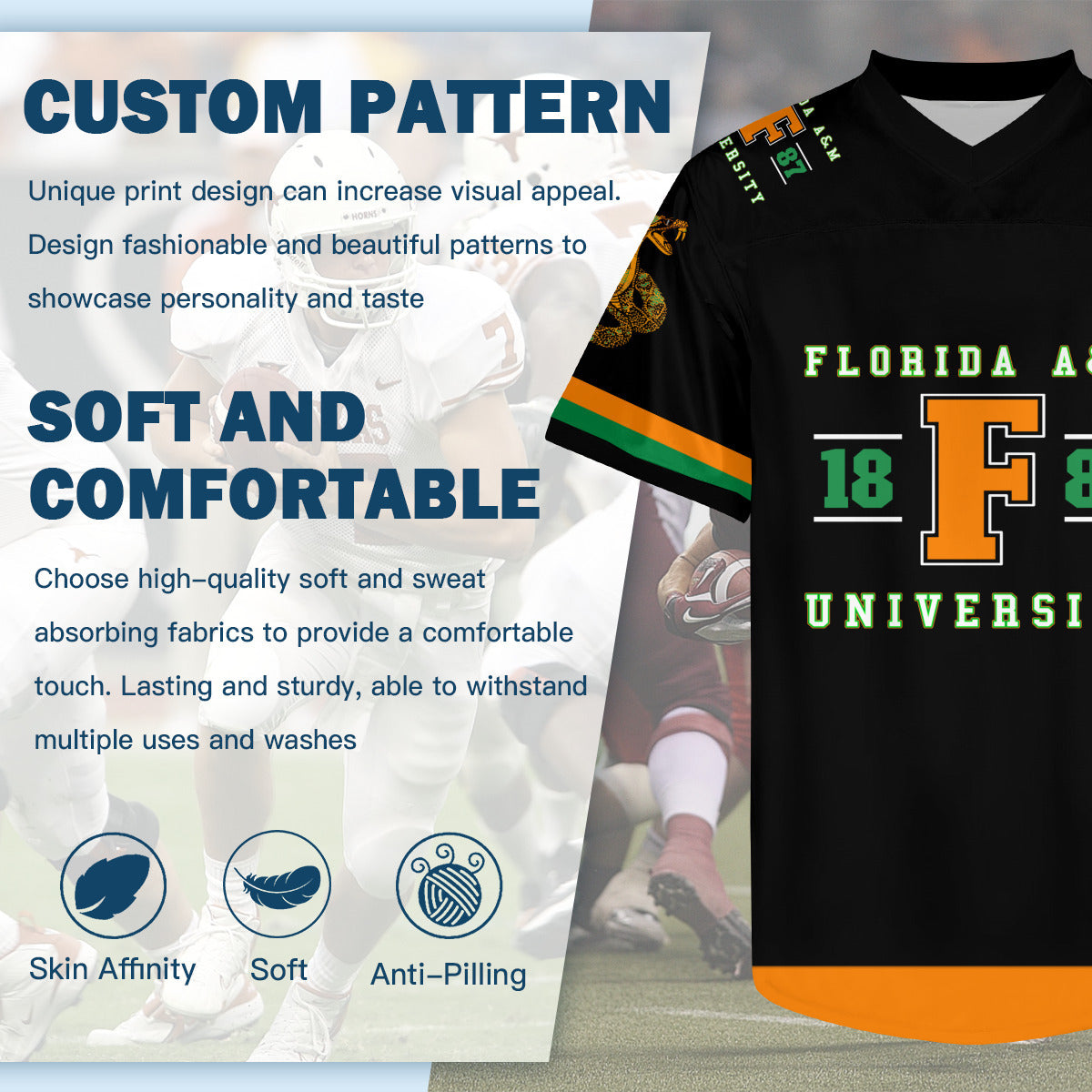 FAMU Black Fall 97 Rattler Jersey