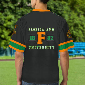 FAMU Black V-neck Rattler Jersey
