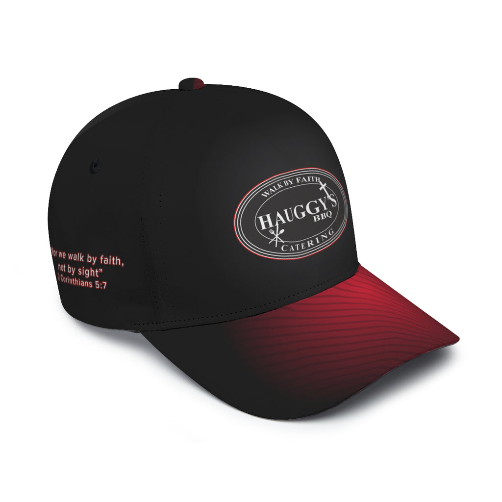 Hauggy's BBQ Red and Black Poly Cap