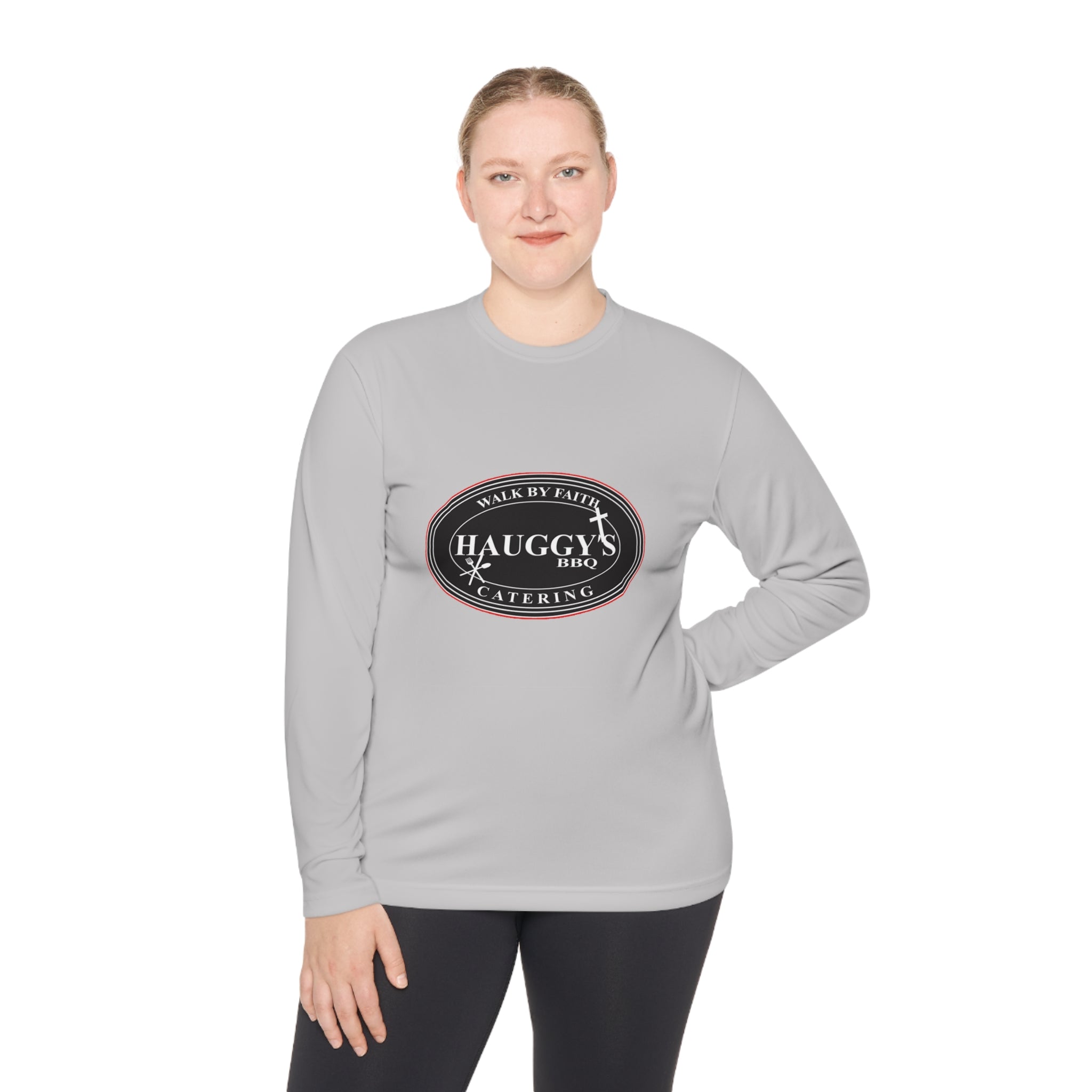 Haggy's BBQ WBF Catering Unisex Lightweight Long Sleeve Tee