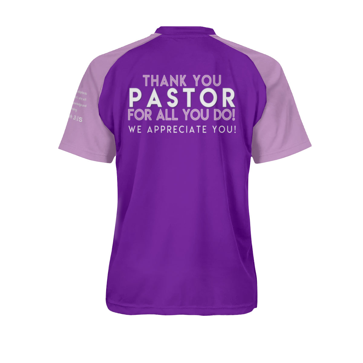 Pastor Appreciation Purple/ Lilac AOP Jersey