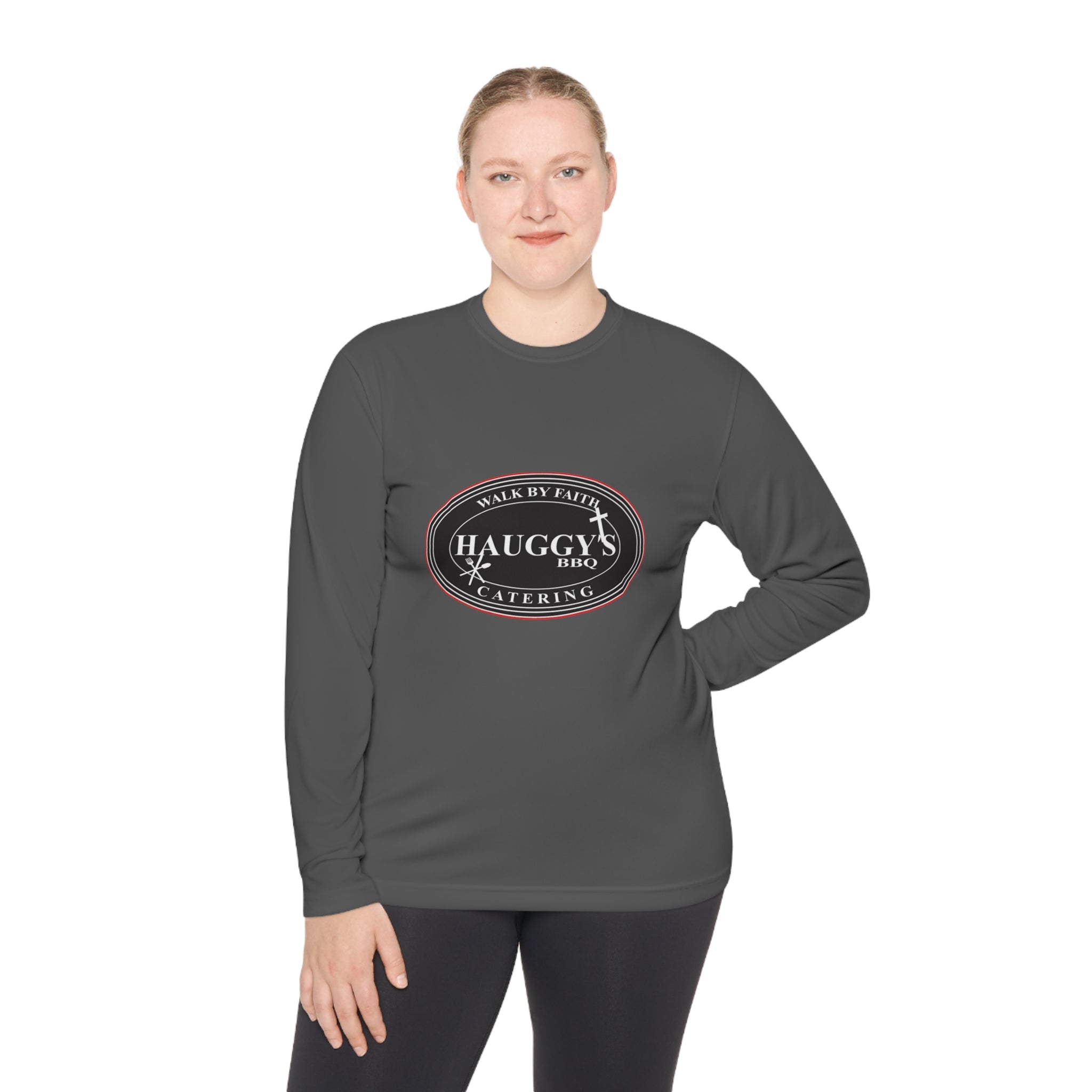 Haggy's BBQ WBF Catering Unisex Lightweight Long Sleeve Tee