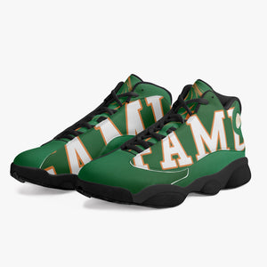 FAMU Black Sole High-Top Leather Sneakers