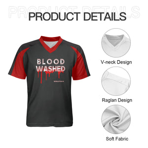 Blood Washed Red -Ash Black Jersey