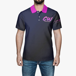 CWorks Blue AOP Men Polo Shirt