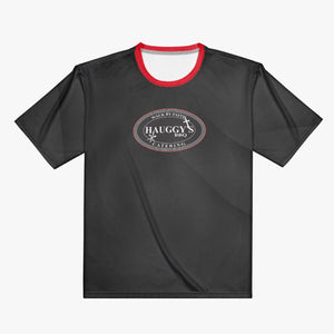 Hauggy's Handmade AOP Men Black T-shirt