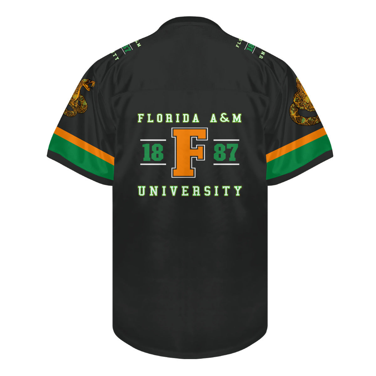 FAMU Black V-neck Rattler Jersey