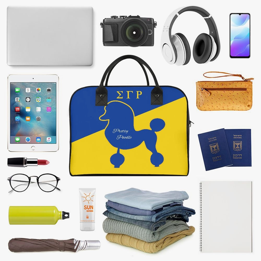 SGRHO  Yellow to Royal Travel Handbag