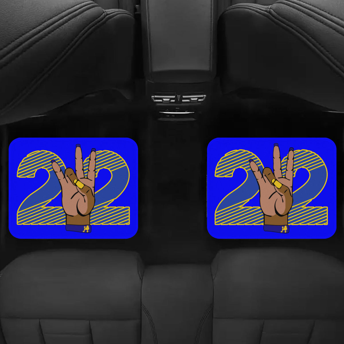 SGRho Royal Blue Front/ Rear Car Mats