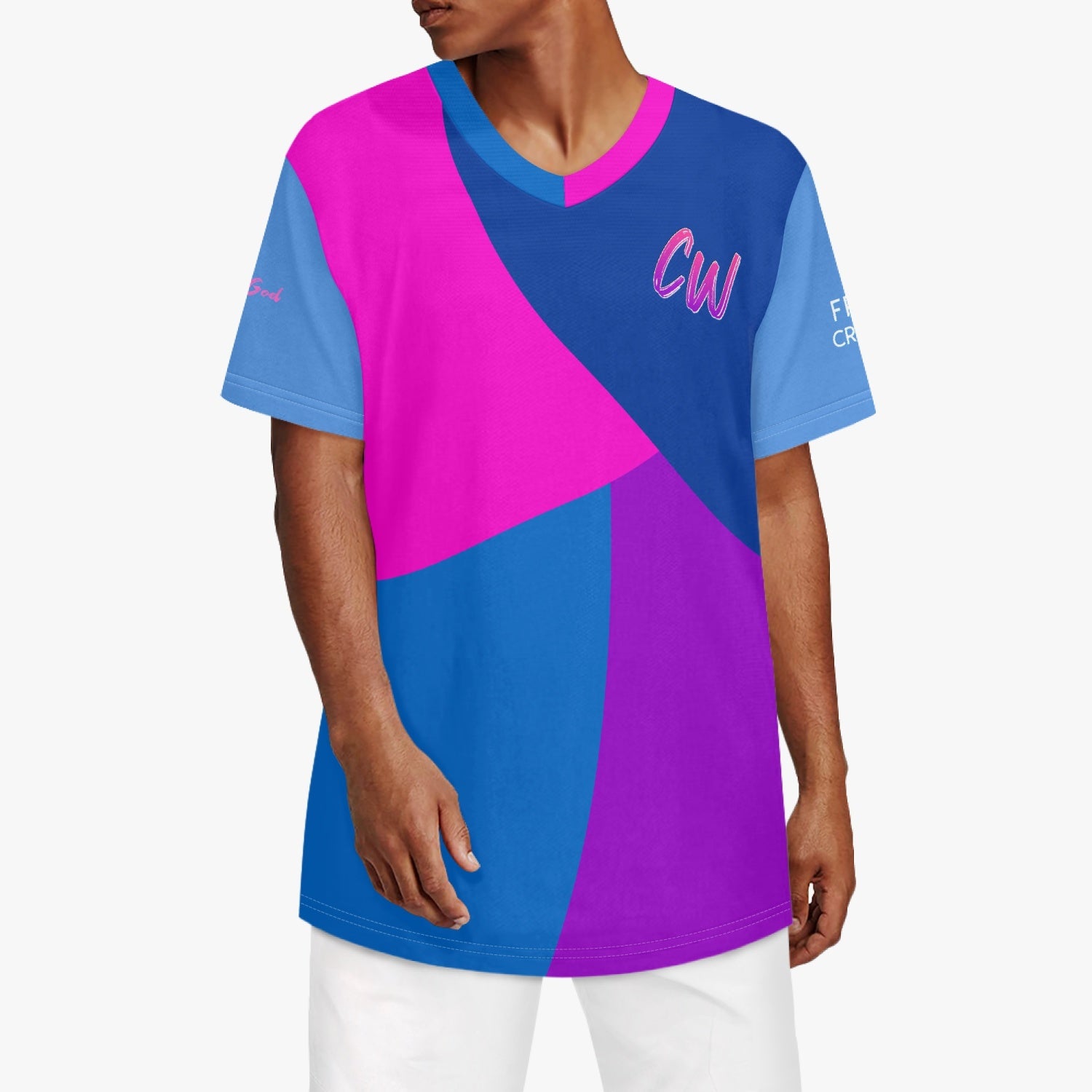 CWorks Multicolor Baseball Jersey (AOP)