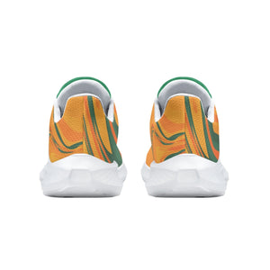 FAMU Orange & Green Waving Running Shoes