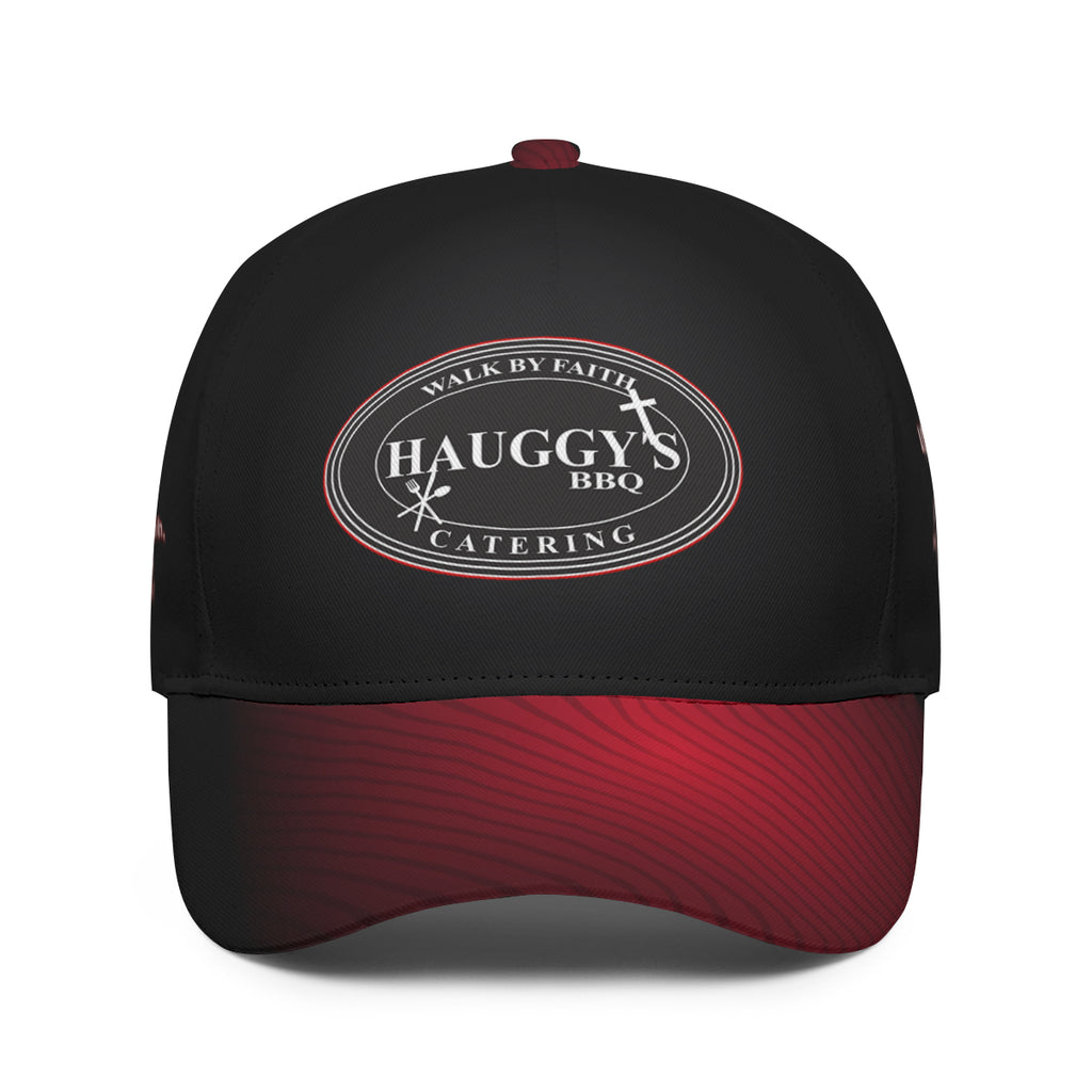 Hauggy's BBQ Red and Black Poly Cap