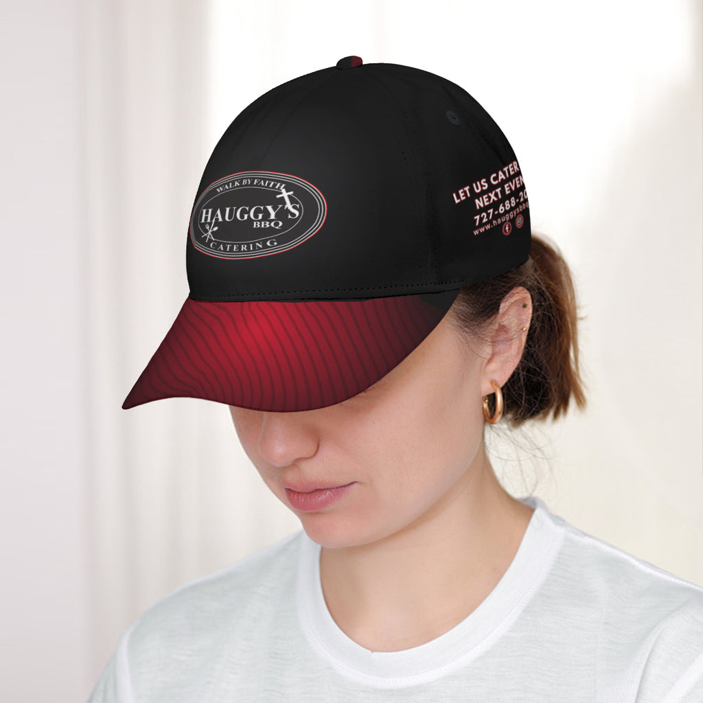 Hauggy's BBQ Red and Black Poly Cap