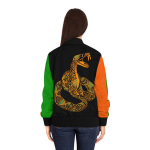 M100 Women's Bomber Jacket (AOP)