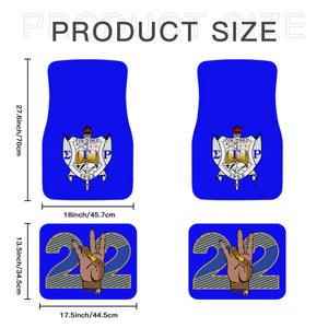 SGRho Royal Blue Front/ Rear Car Mats