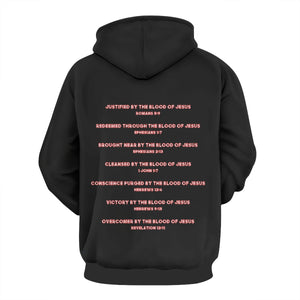 Blood Washed Red and Black Cotton Sweatshirt