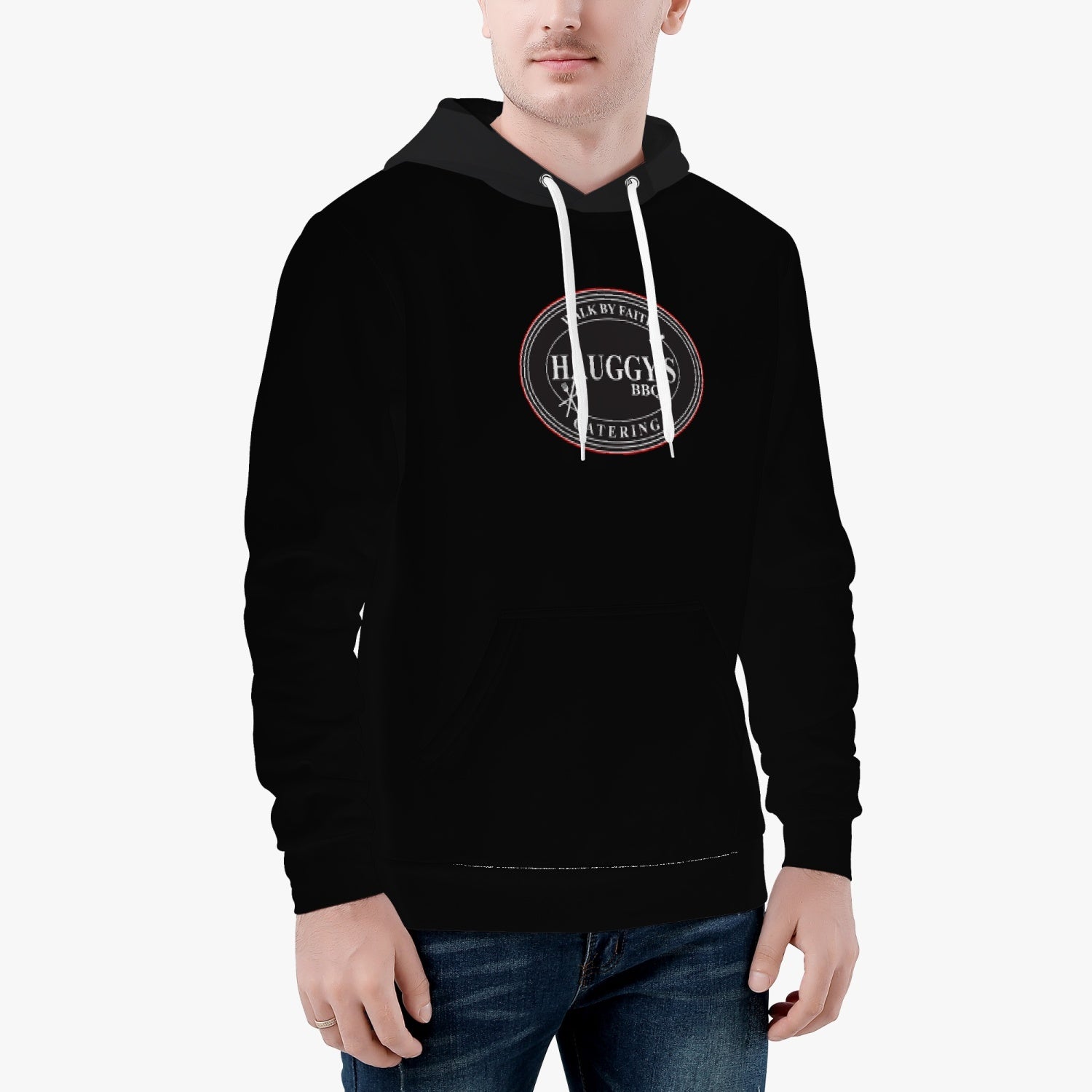 Hauggy's Black Unisex Hoodie