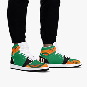 FAMU Orange-Green- Black High-Top Sneakers