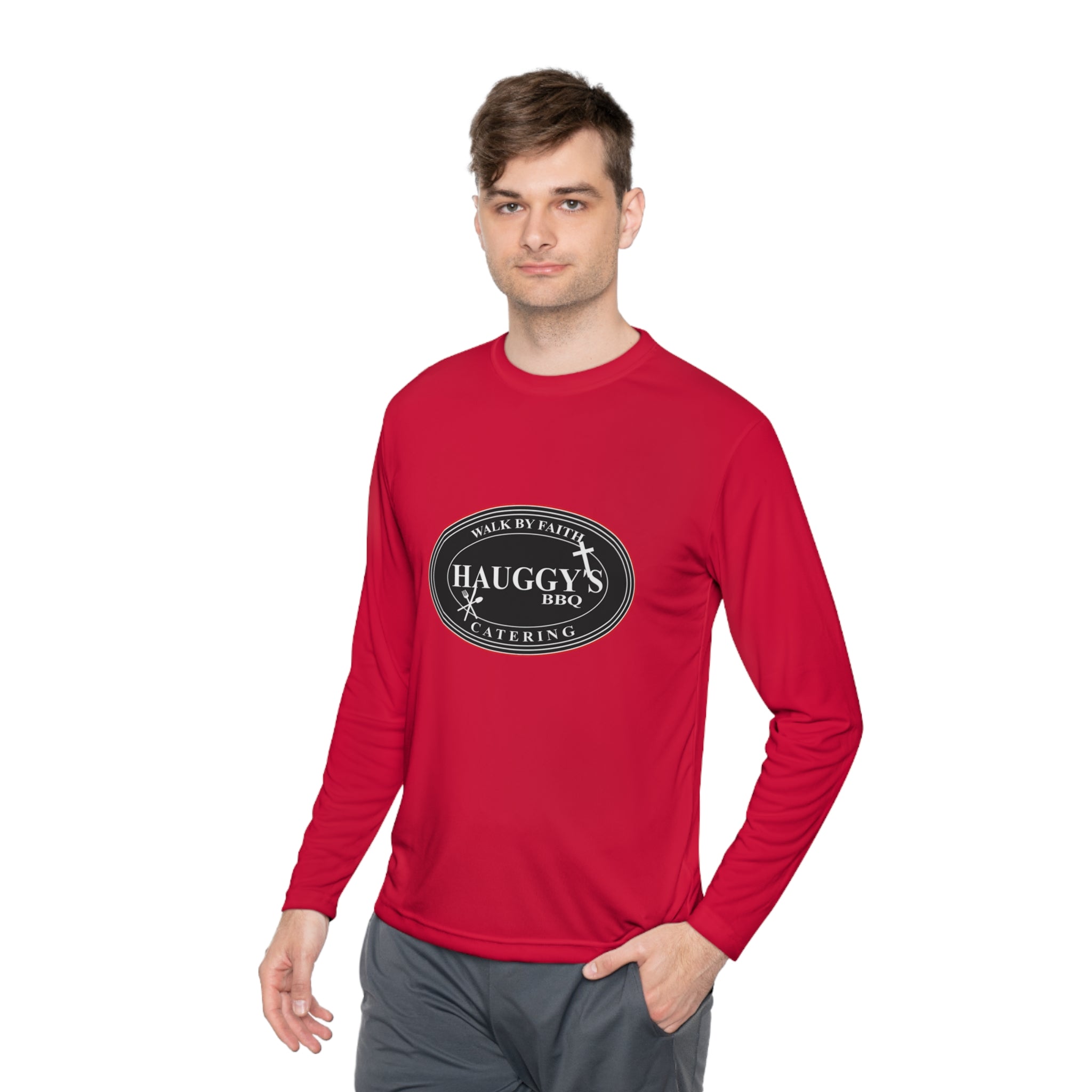 Haggy's BBQ WBF Catering Unisex Lightweight Long Sleeve Tee