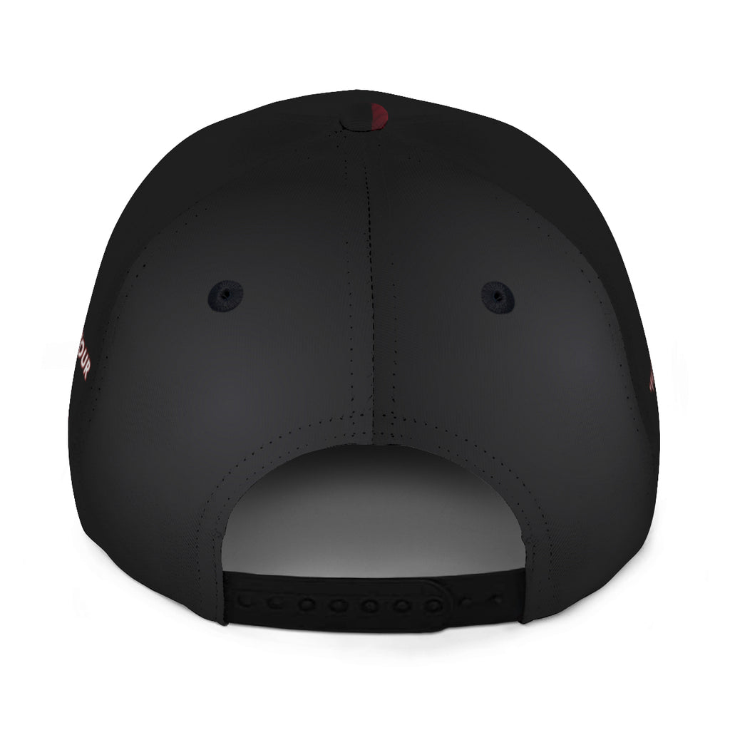 Hauggy's BBQ Red and Black Poly Cap