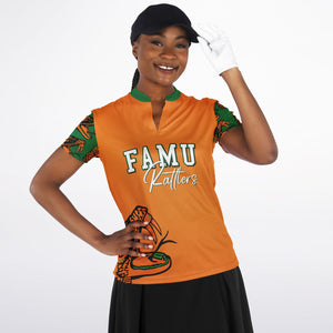 FAMU CHAMPIONS Stand Up Collar Polo Shirt - AOP