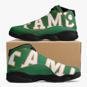 FAMU Black Sole High-Top Leather Sneakers