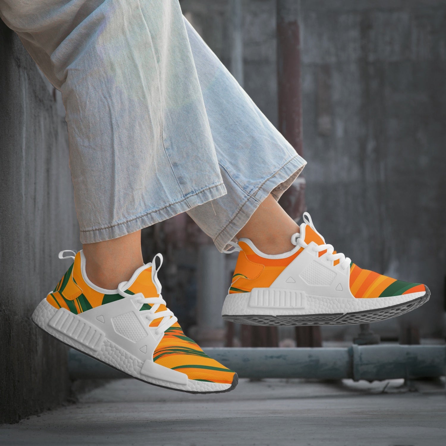 FAMU Orange and Green Athletic Sneakers