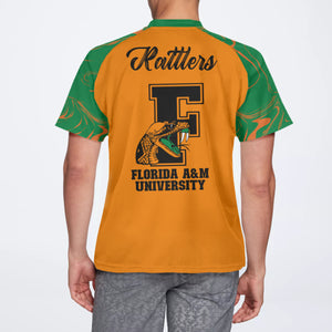 FAMU AOP Orange and Green Letter Jersey