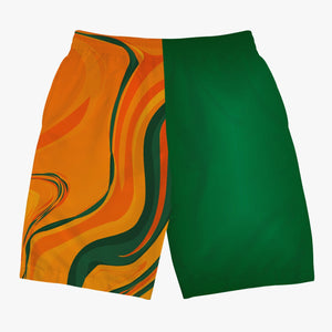 FAMU Inspired Orange Swoosh Men’s Board Shorts