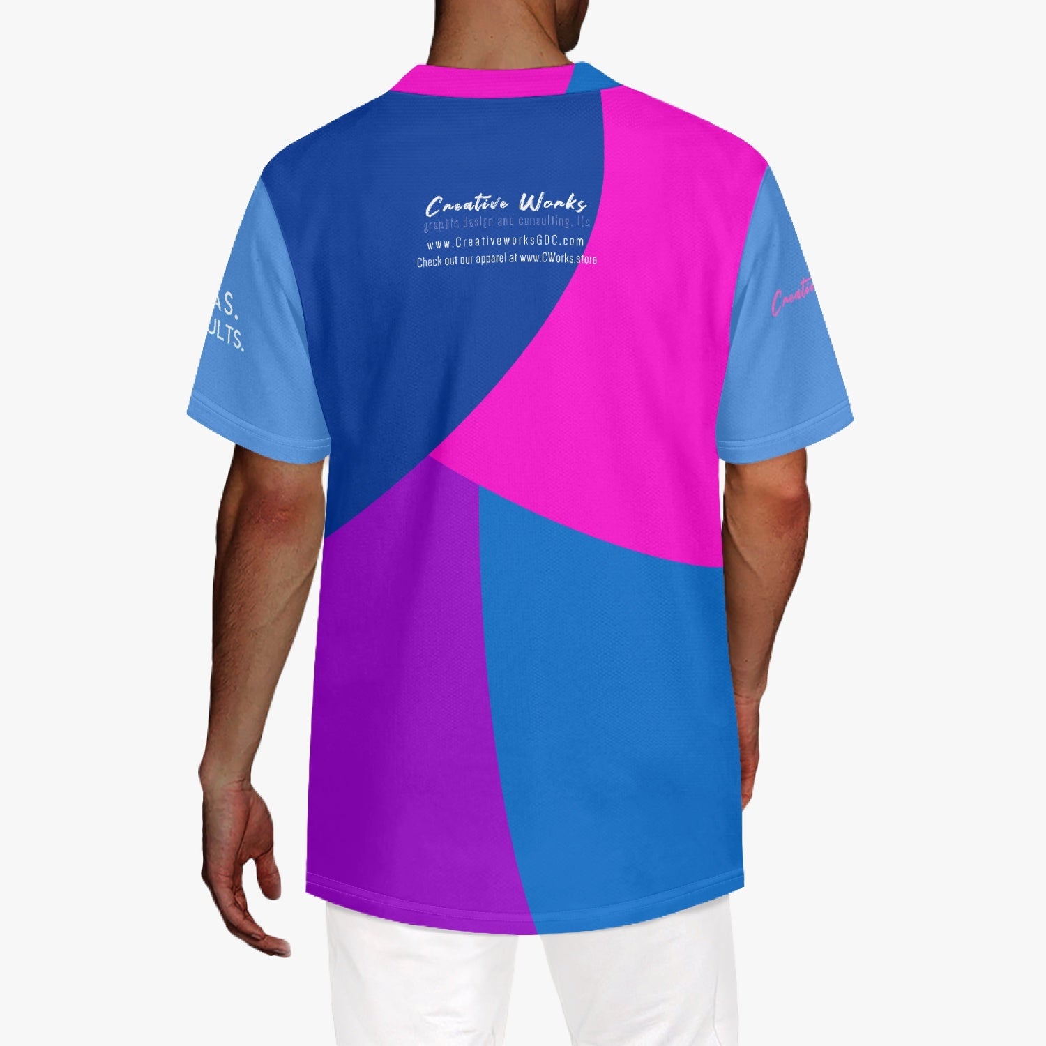 CWorks Multicolor Baseball Jersey (AOP)