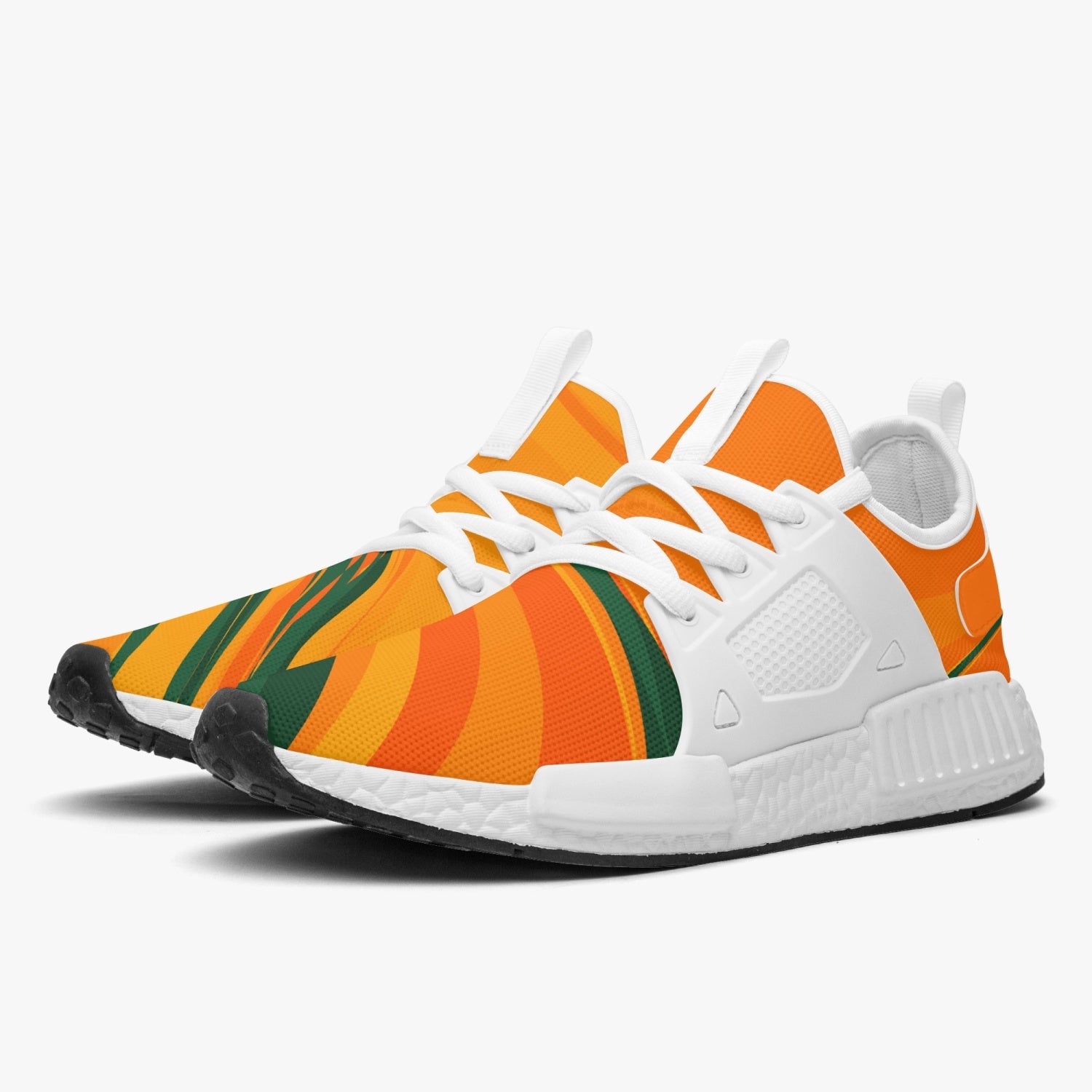 FAMU Orange and Green Athletic Sneakers