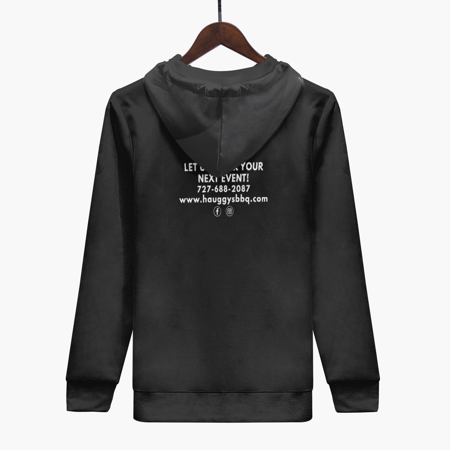 Hauggy's Black Unisex Hoodie