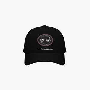 Hauggy's Black Canvas Baseball Caps