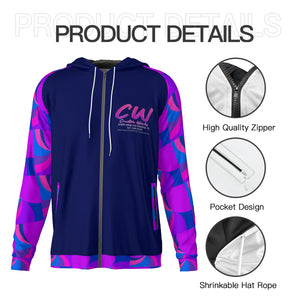 Creative Works AOP Poly Zip Up hoodie