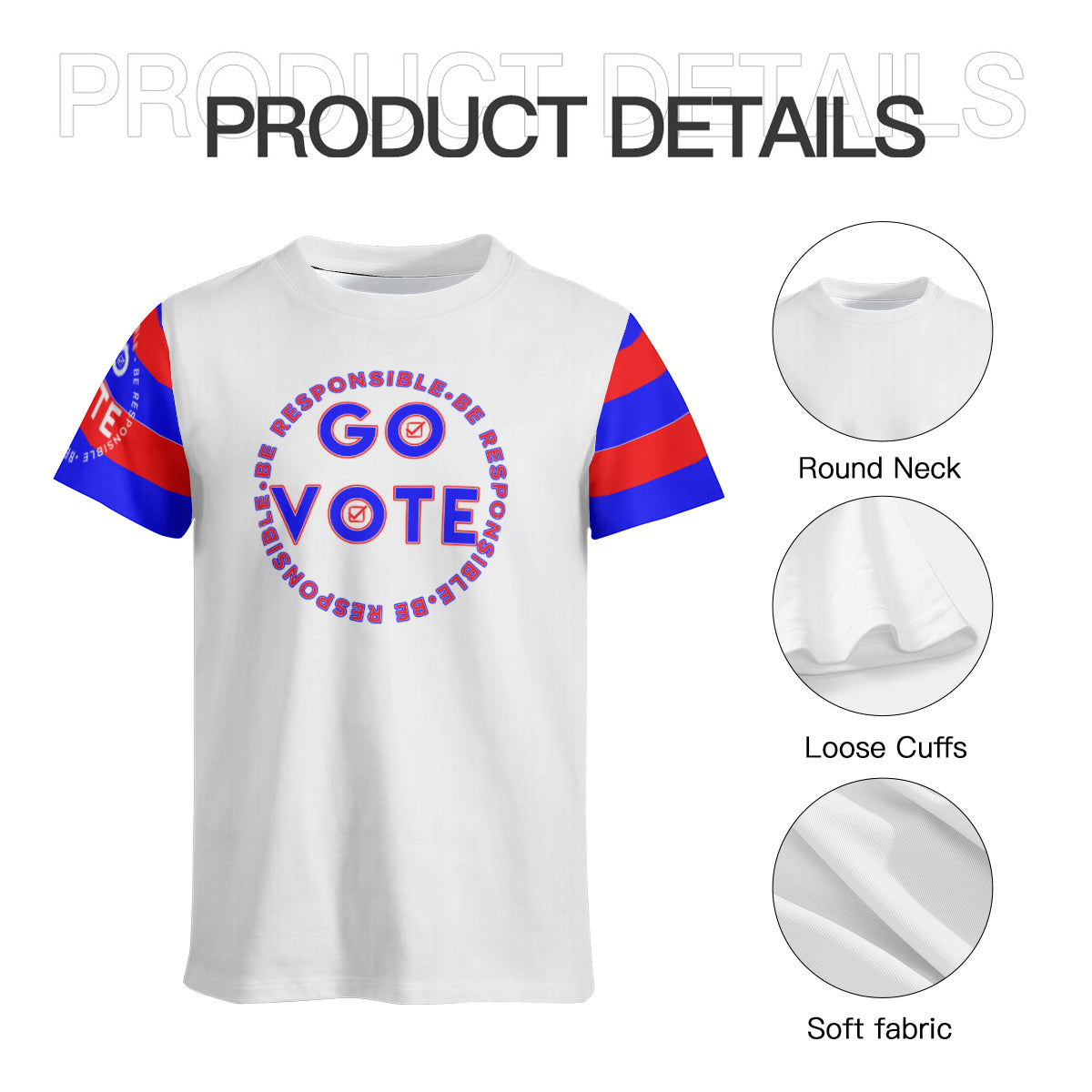 Vote-Be Responsible AOP Shirt