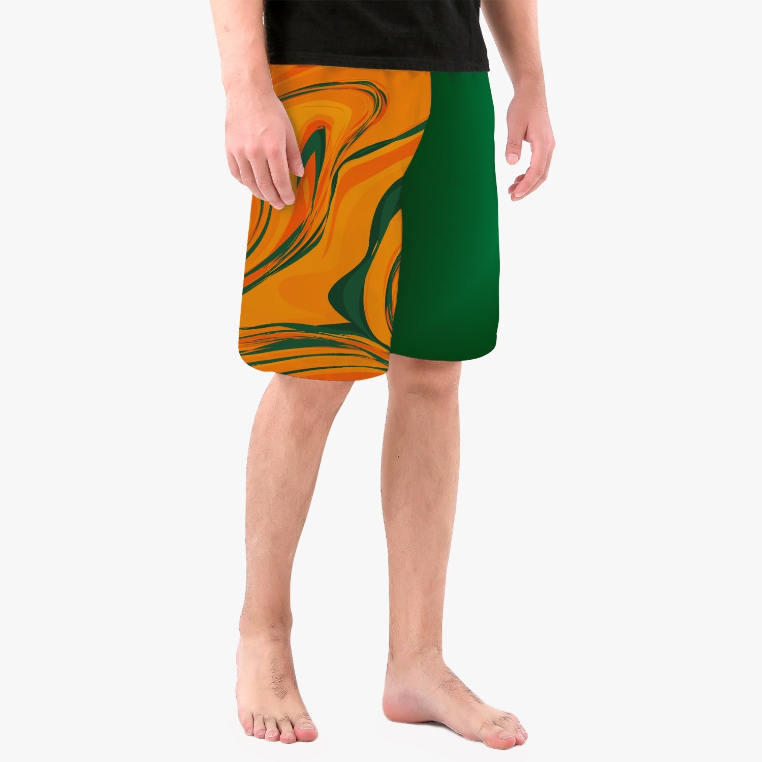 FAMU Inspired Orange Swoosh Men’s Board Shorts