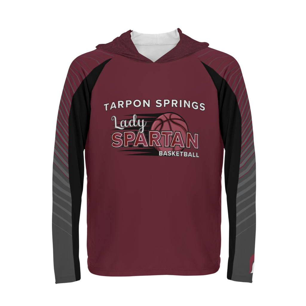 Tarpon Springs Lady Basketball AOP Sun Protection Long Sleeve Hoodie