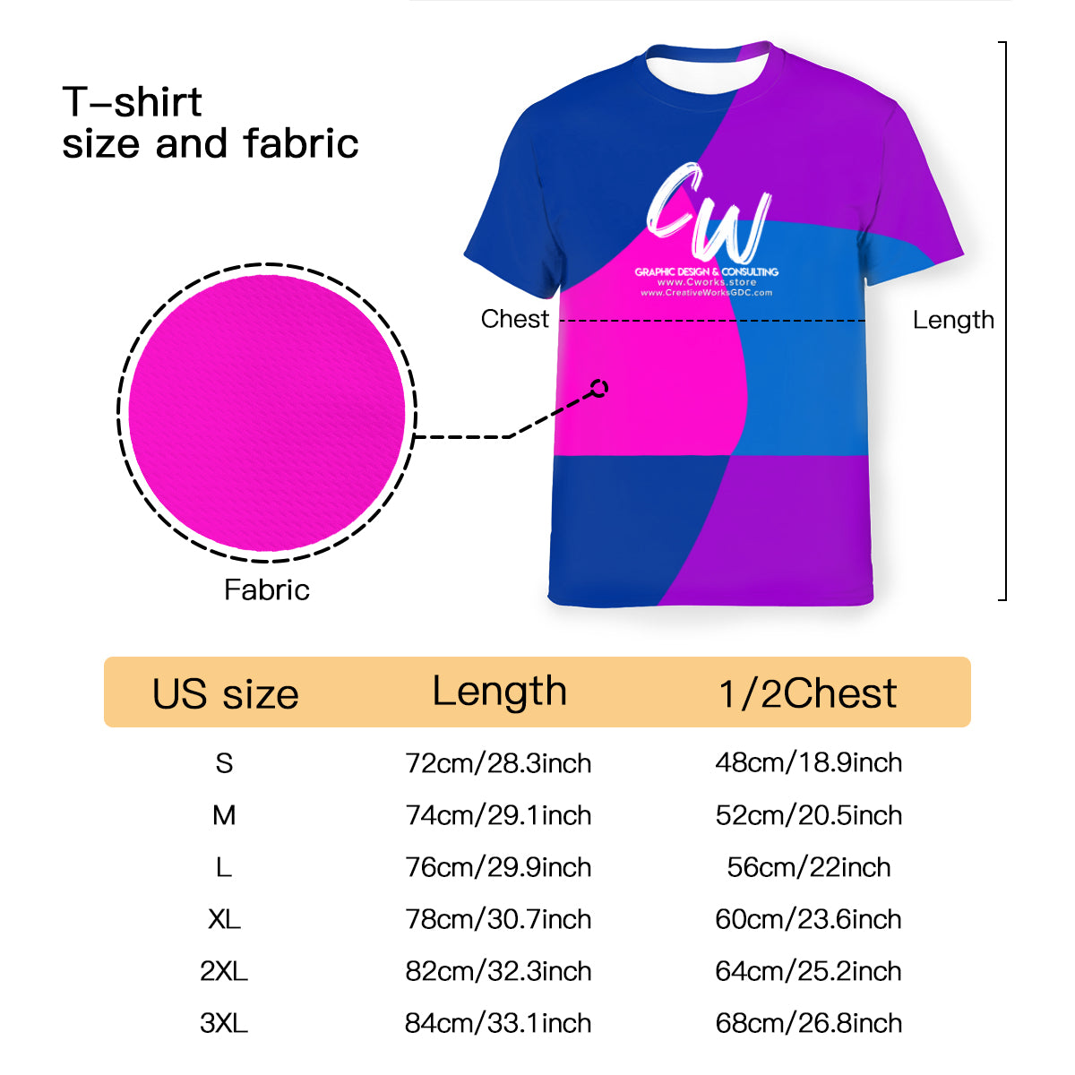 Creative Works CW logo AOP Shirt