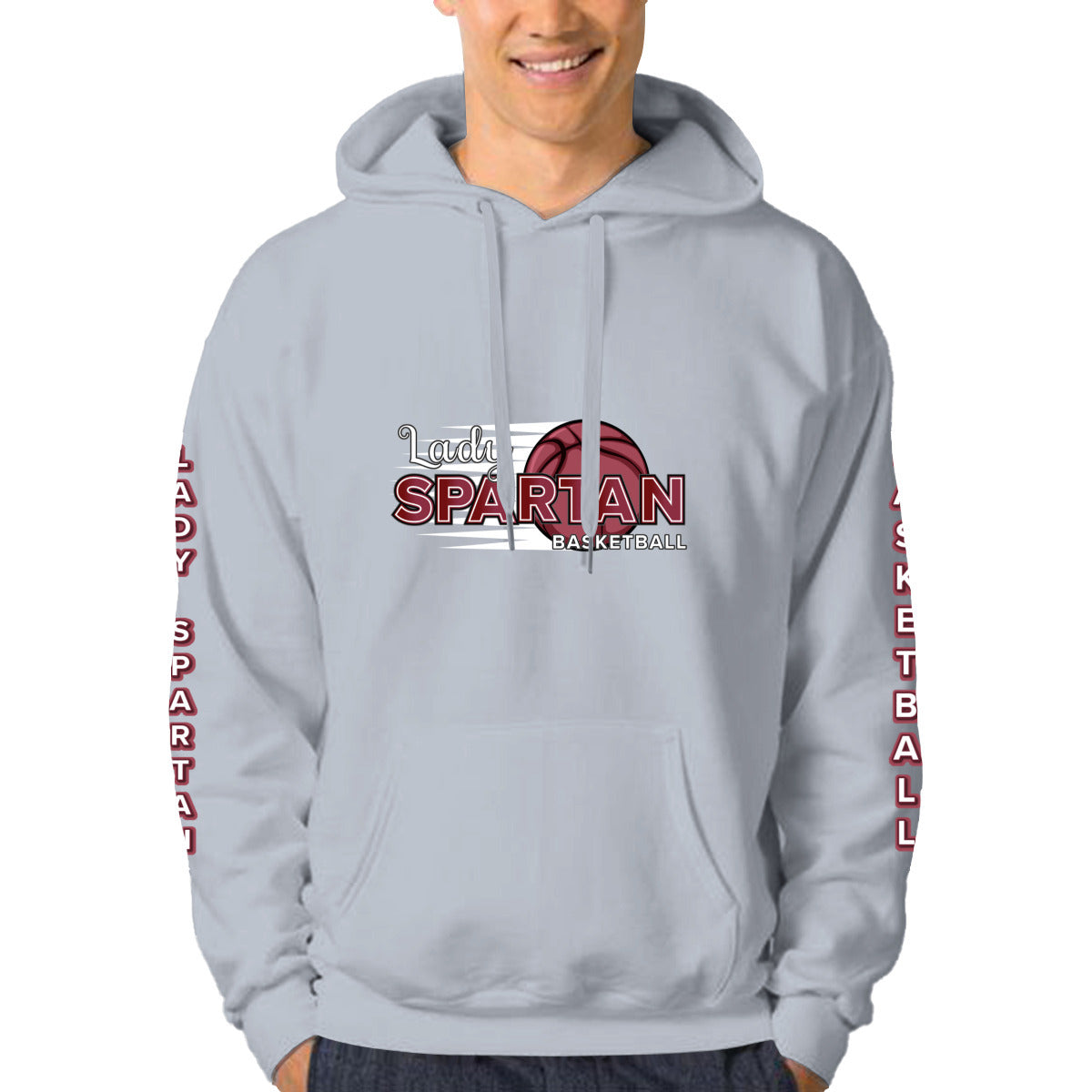 Tarpon Springs Lady Basketball Partially Printed Hoodie