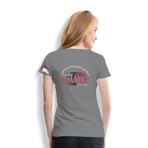 Tarpon Springs AOP Women's Short-Sleeved Gray Poly T-Shirt