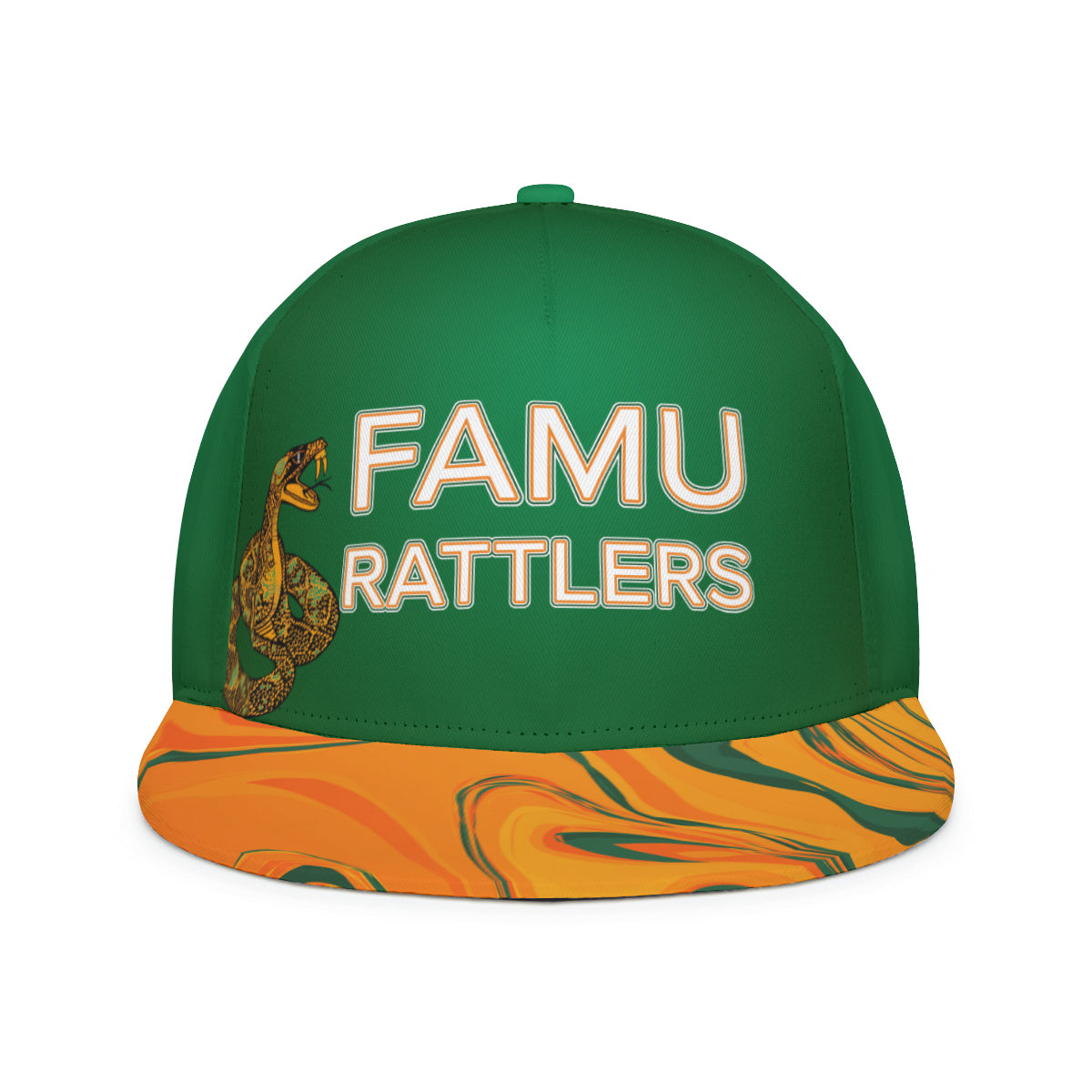 FAMU Green Orange Rattler Hat Style 2