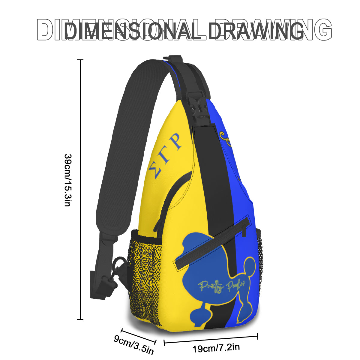 SGRHO Casual Cross Front Chest Bag