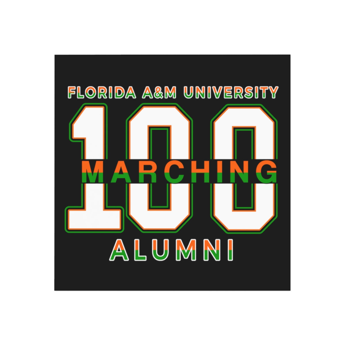 FAMU M100 Alumni Square Magnet