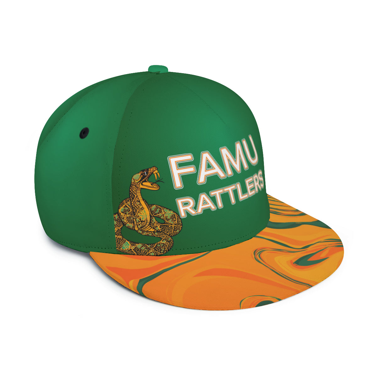 FAMU Green Orange Rattler Hat Style 2