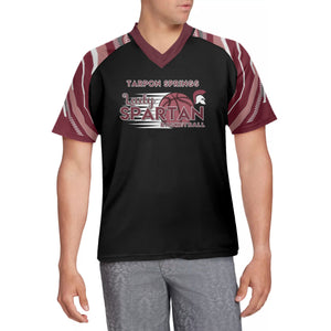 Tarpon Springs Middle Lady AOP Abstract Short Sleeve Jersey